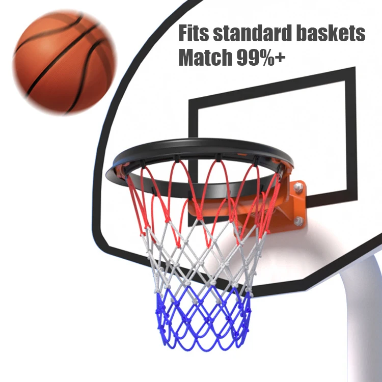 โรงงานในร่มกลางแจ้งแบบพกพาบาสเกตบอล Backboard Hoop ในร่มสนับสนุนบาสเกตบอล Backboard พร้อมสุทธิ