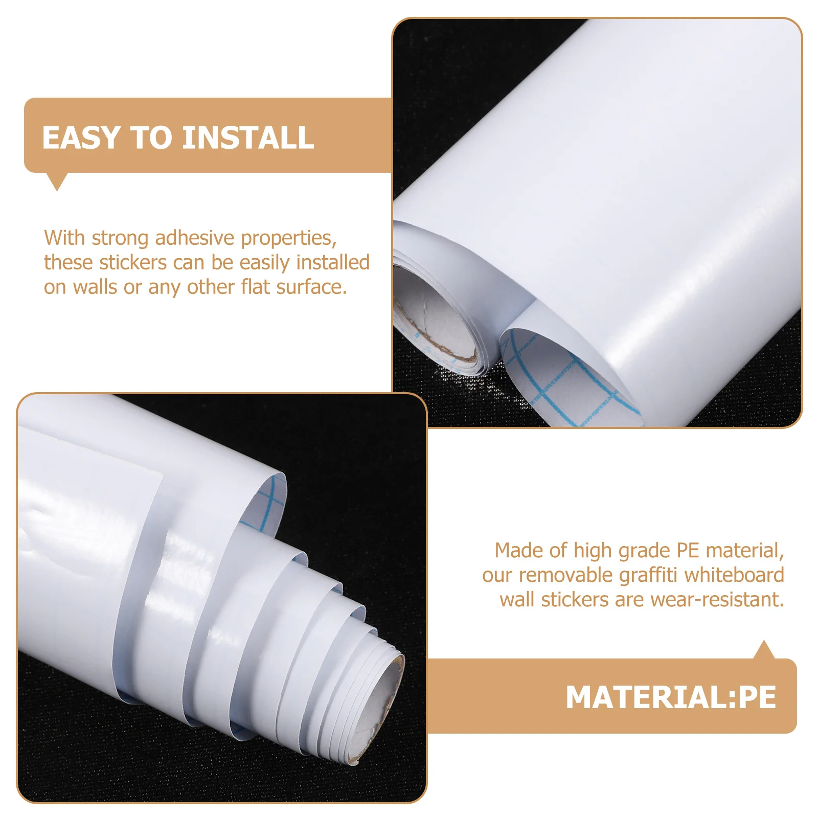 

Removable Graffiti Whiteboard Wall Sticker Thickened Pe Dry Erase Sheet For Office School Classroom