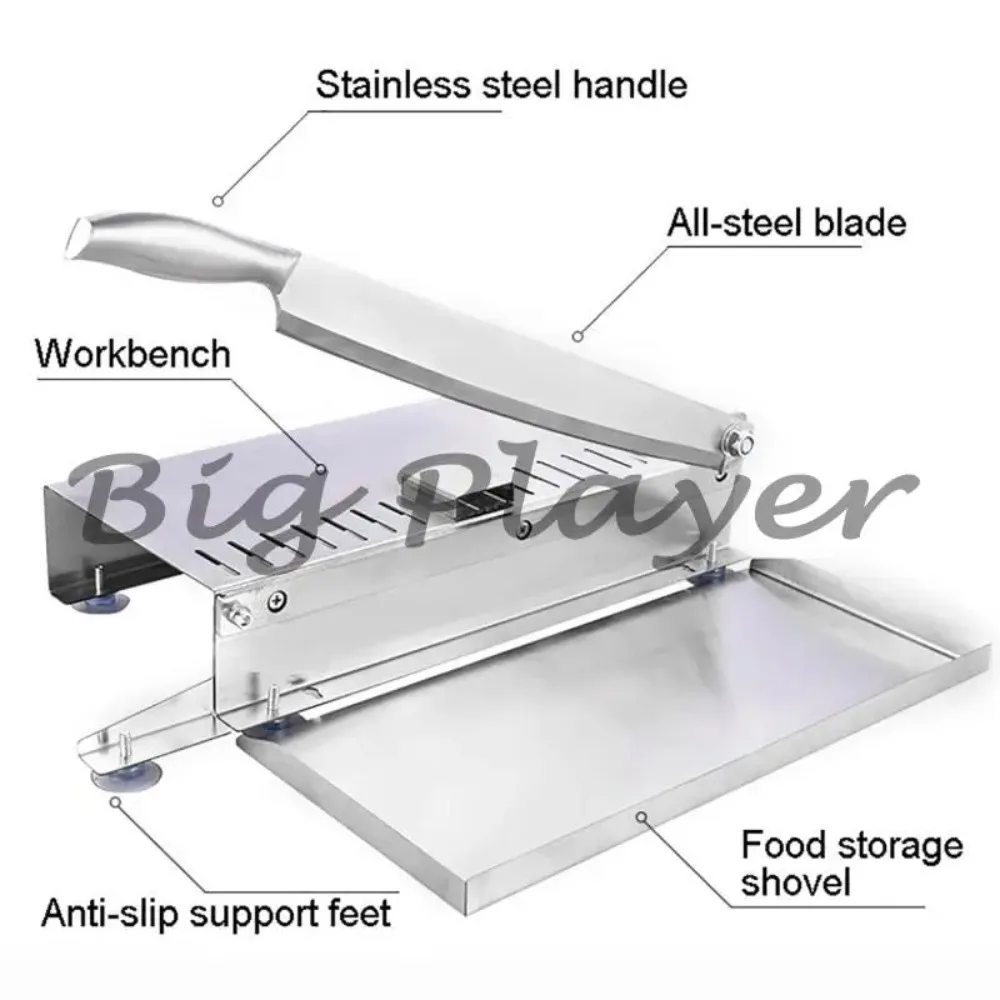 

Кухонные инструменты, машина для нарезки мяса, нержавеющая сталь, бытовая ручная толщина, регулируемая нарезка для мяса и овощей, гаджет