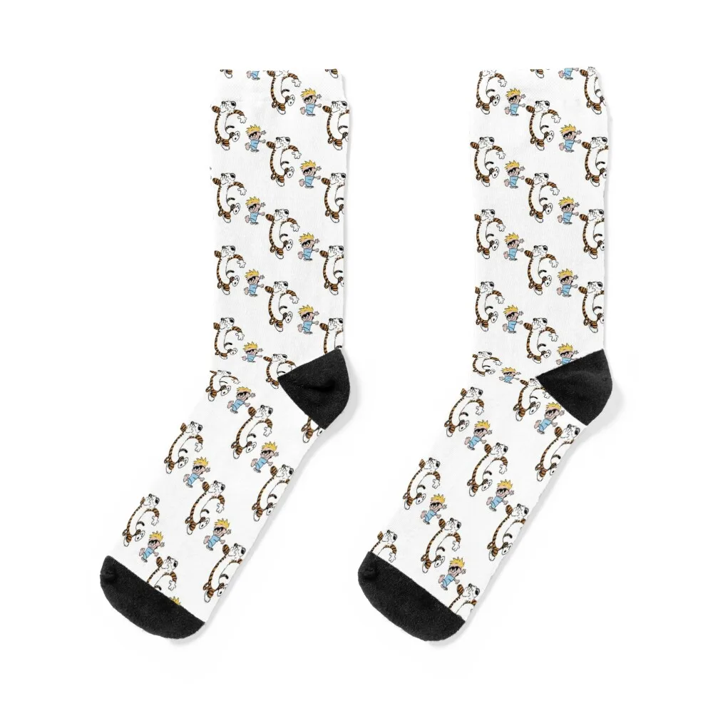

Calvin And Hobbs Dance Socks funny gifts basketball Heating sock Stockings Socks Girl Men's