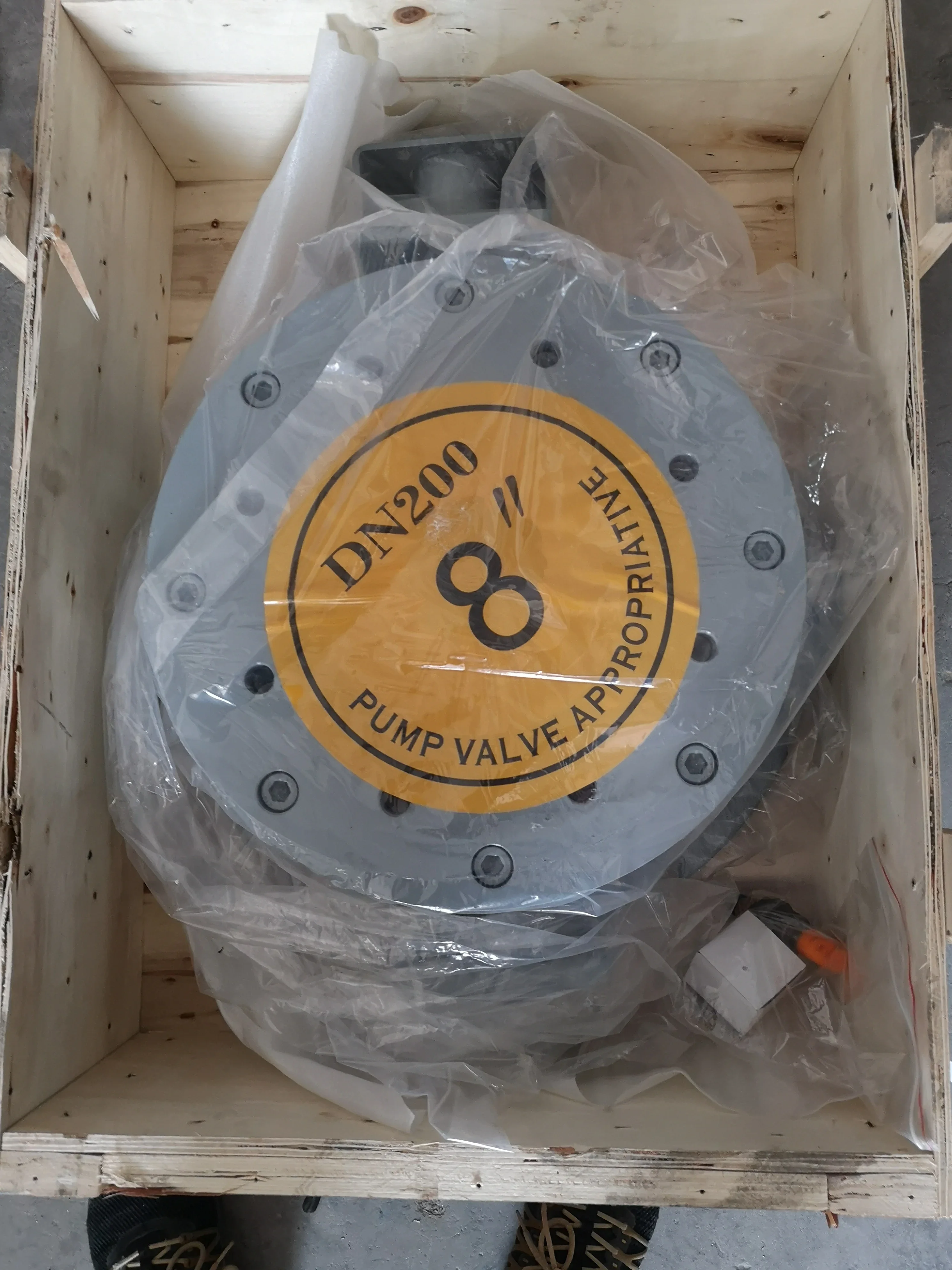 Válvula de cúpula média pneumática de cinza de aço carbono de alta qualidade