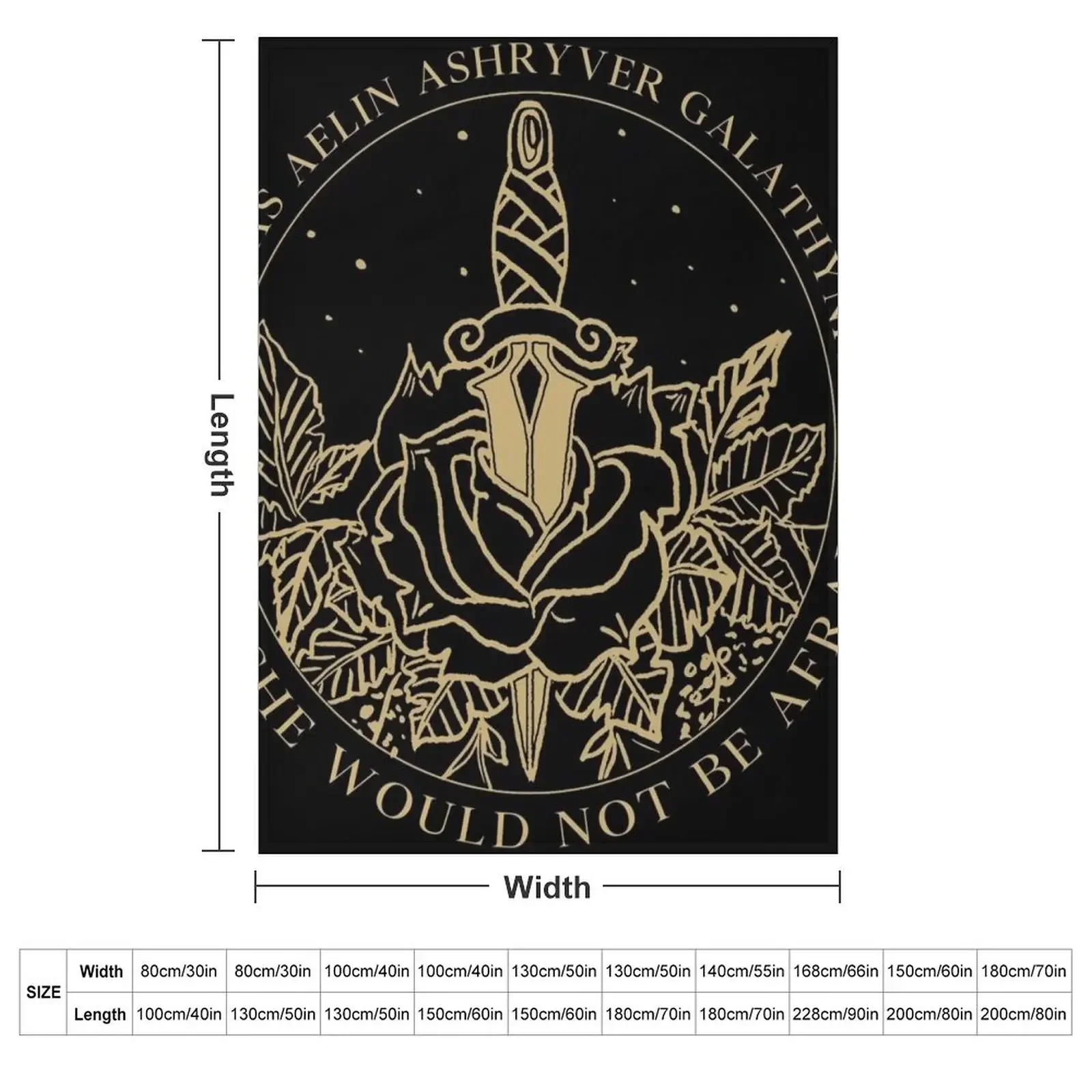 Aelin Galathynius - Throne of Glass Quote Throw Blanket Thermals For Travel Sofa Flannel Decorative Sofas Loose Blankets
