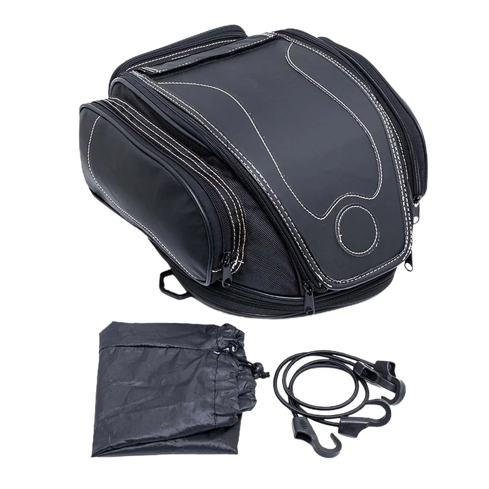 Generic Motorcycle Tail Bag Motorcycle Travel Bag for Outdoor Storage