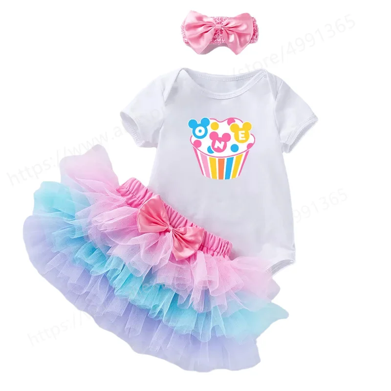 Baby Girl Birthday Dress Outfits 1st Birthday Princess Tutu Skirt Girls Dresses 1 Year Old Xmas Party Dresses