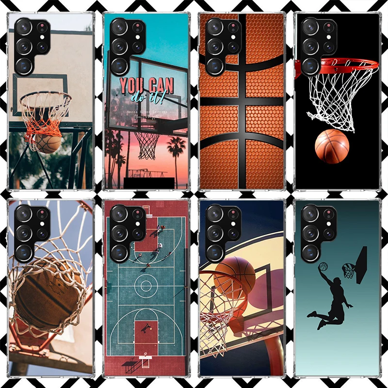Basketball Basket Sports Phone Case for Samsung Galaxy S26 S25 Edge S24 S23 Ultra S22 Plus S21 FE S20 + Soft Cover Print Fundas 
