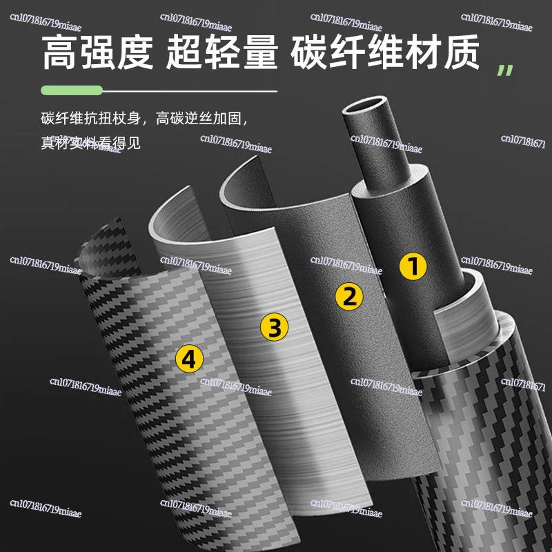 Trekking Poles Are Portable and Durable, Five-section Carbon Fiber Folding, Ultra-light and Short, Telescopic, Outdoor Hand-held