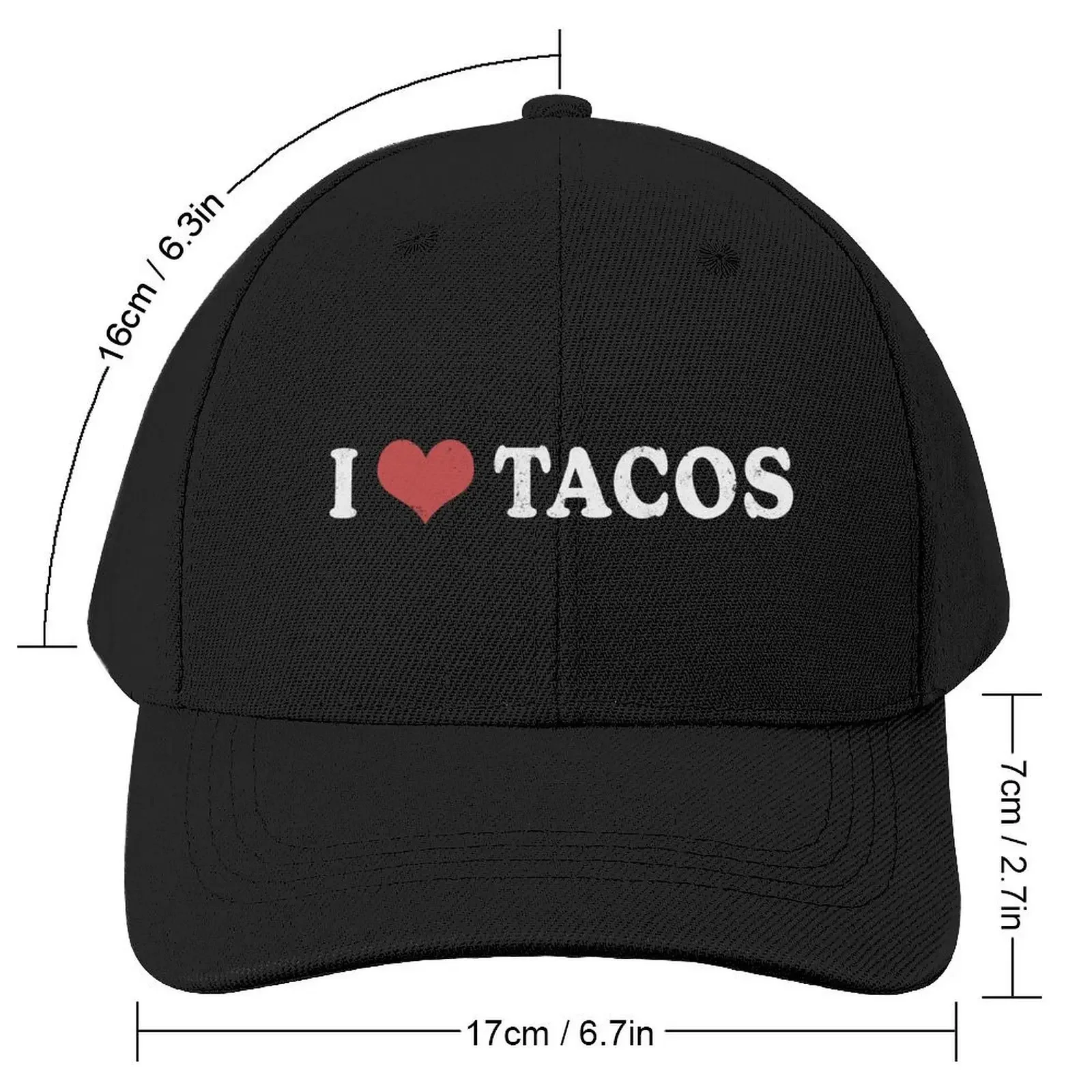 I Love Tacos Baseball Cap derby hat Bobble Hat For Man Women's