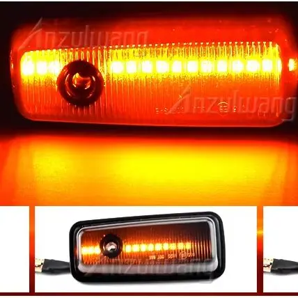 2Pcs LED Dynamic Side Marker Repeater Light Turn Signal Blinker Lamp For Mercedes Benz G Class W463 W461 G500 G550 G55 G63 G65
