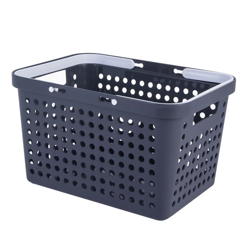 ตะกร้าเก็บแบบพกพาตะกร้าเสื้อผ้าสกปรกหนาตะกร้าเก็บขนมกล่องเก็บตะกร้าห้องน้ํา