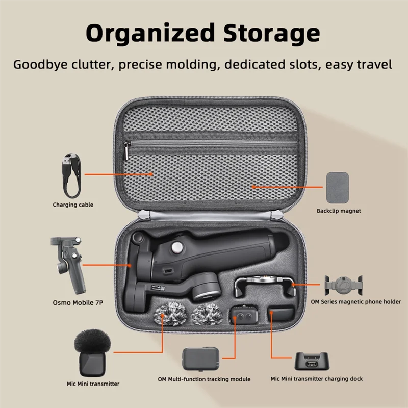 VO-bolsa portátil Simple dura para DJI Osmo Mobile 7/7P, estuche de almacenamiento, Estuche de transporte de viaje, accesorios de cardán de mano