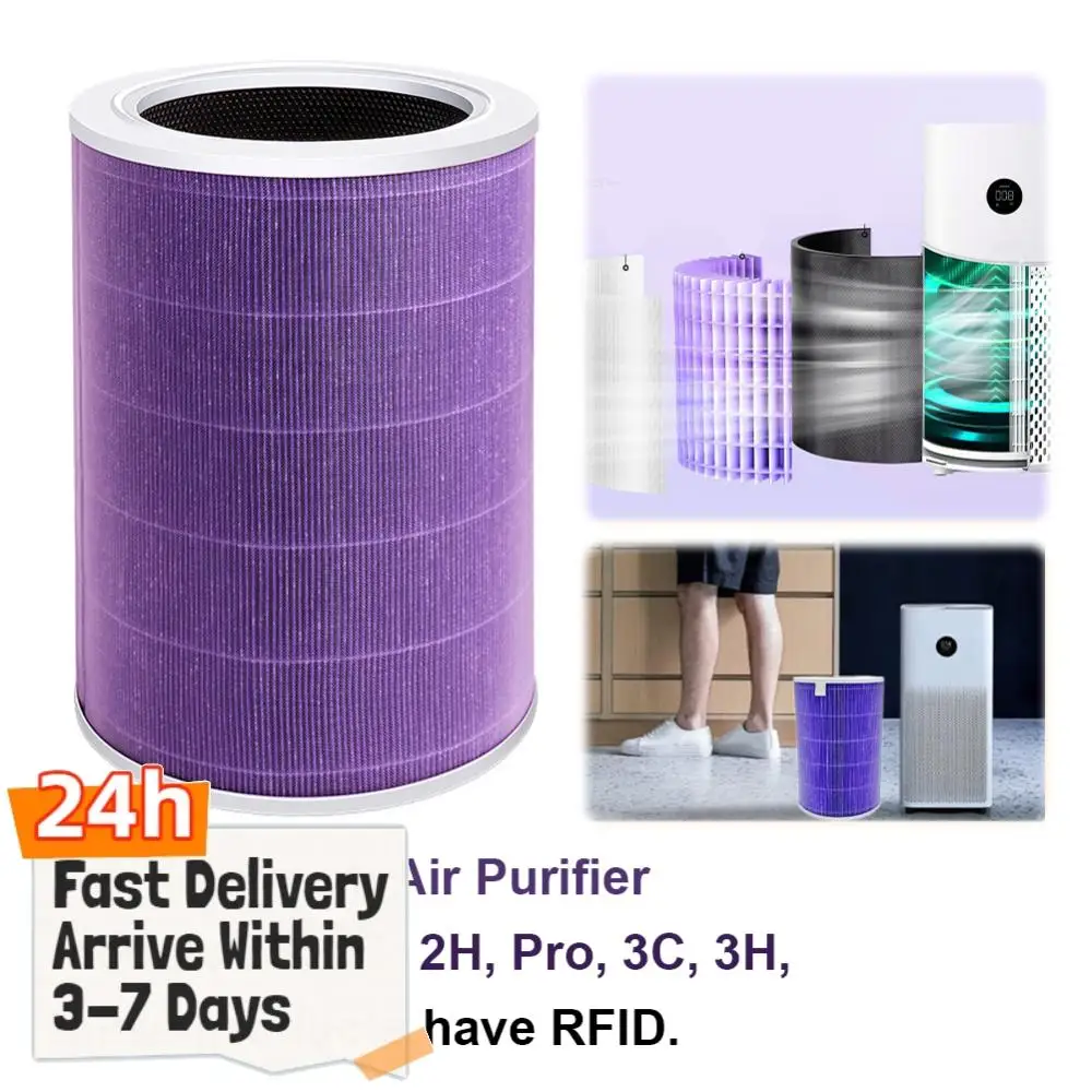 HEPA Replacement Filter with Activated Carbon Air Purifier Filter for Xiaomi Air Purifier Mi 2S 2C 2H Pro 3C 3H
