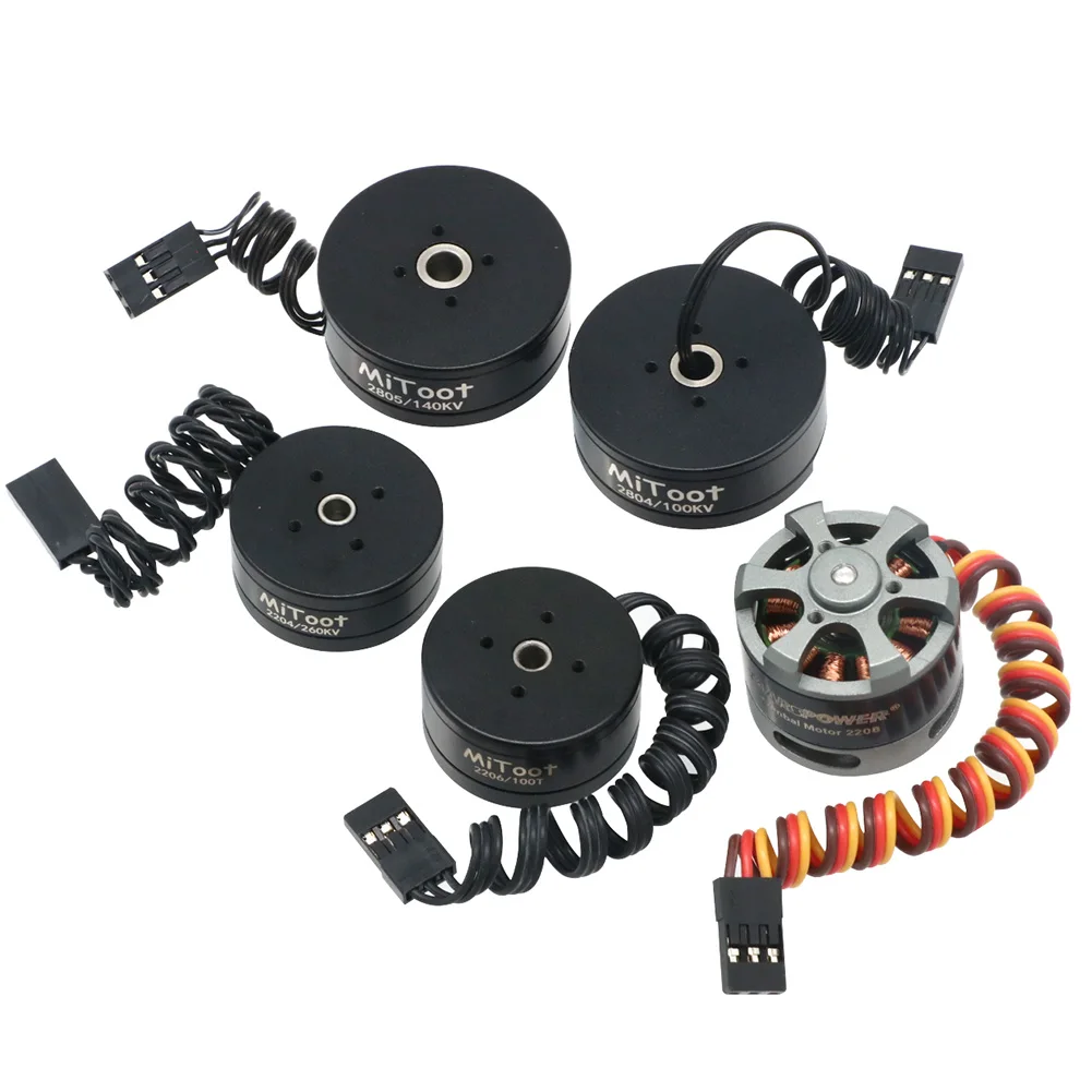 Mitoot Brushless Gimbal Motor 2204 260KV/2208 80T/2804 100KV / 2805 140KV / 2206 100T For CNC Digital Camera Mount FPV