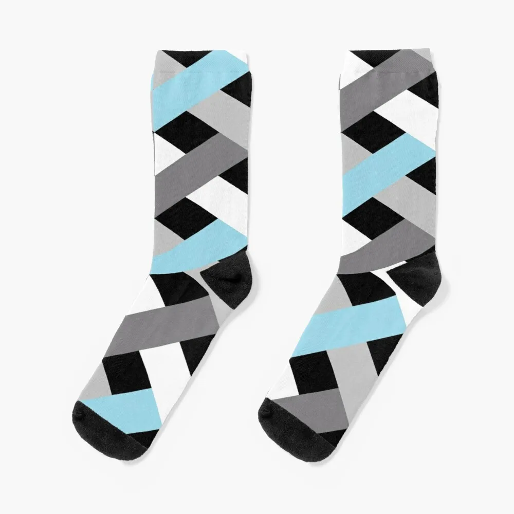 

Stealth Demiboy Pride Art Lattice Print Socks Funny Socks For Men Women'S Warm Socks