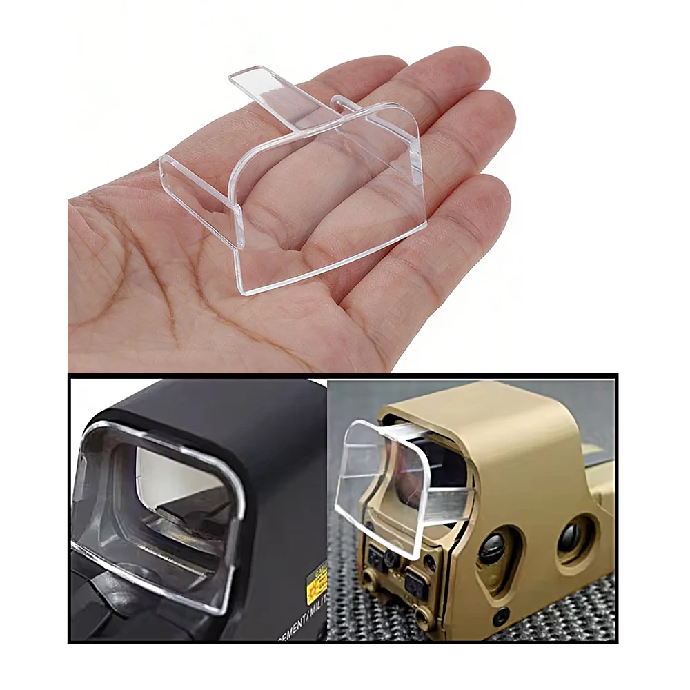 Clear Acrylic Holographic Sight Protective Cover for 551 552 553 556 557 Red Dot Sight Tactical Hunting  Scope Accessories