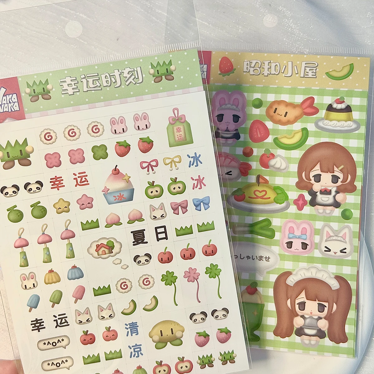 Kawaii Sticker Scrapbook Stationery Decorative Material Sticker Cute Decal Stickers for Journal Planner DIY Phone Laptop