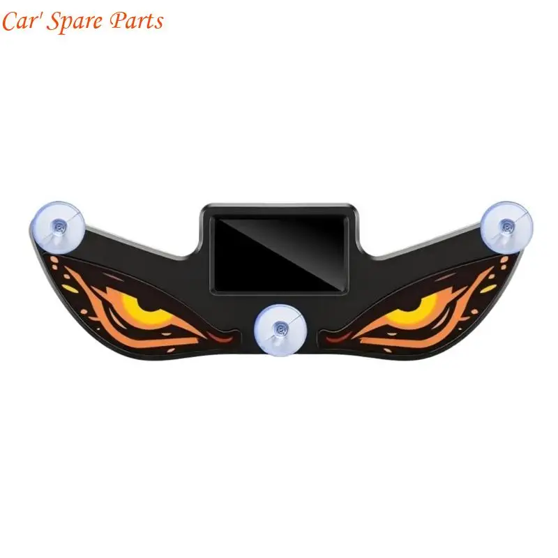 Y4UA Vehicle Glass Mount LED Light with Solar Power and Devil Eye Look