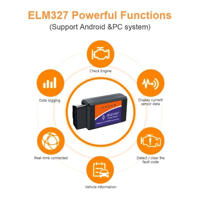 ELM327 V2.1 OBD2 Scanner BT/Wifi ELM 327 OBD Car Diagnostic Tool For Android /IOS PK Vgate Icar2 Code Reader