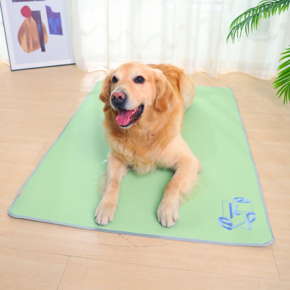 Summer Dog Cooling Mat Pet Large Size Ice Silk Dog Cool Bed Pet Cat Breathable Blanket Cushion Indoor Sofa Floor Mat Dog Product