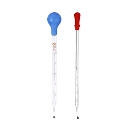 Dropper Measurement Rubber Head Scale Pipette 5 10ml School Laboratory Dropping Tube Household Thick Glass Dropper