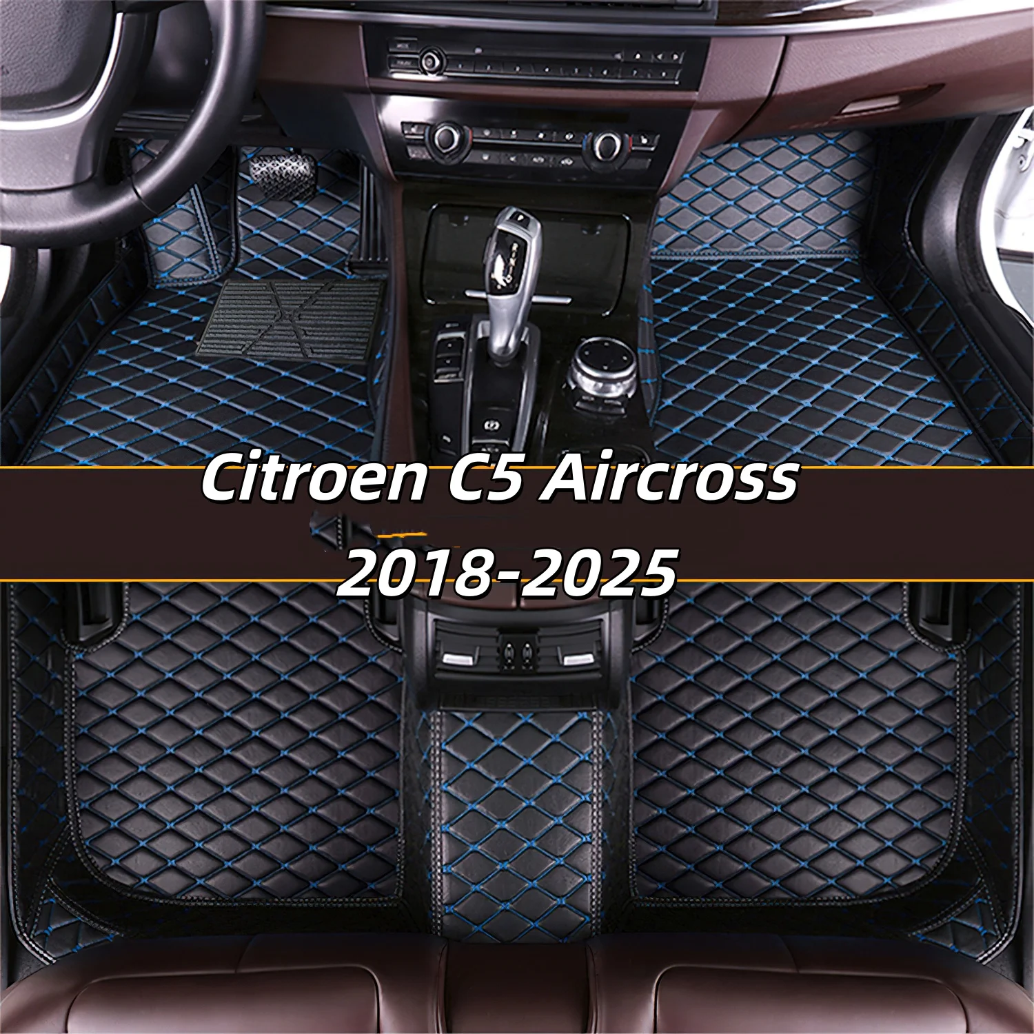 

Аксессуары, автомобильные кожаные коврики для Citroen C5 Aircross 2018-2025, автомобильные коврики на заказ, коврики для ног автомобиля