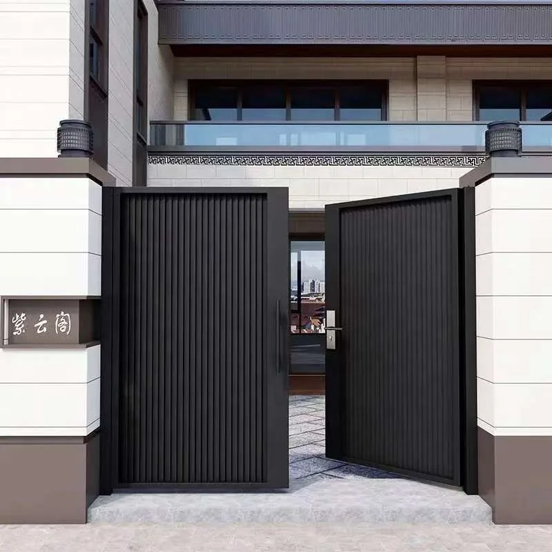 맞춤형 고급 3D 펜스 패널 게이트 최고급 디자인 철망 이중 마스터 보안 정원 아파트 진입로 출입구