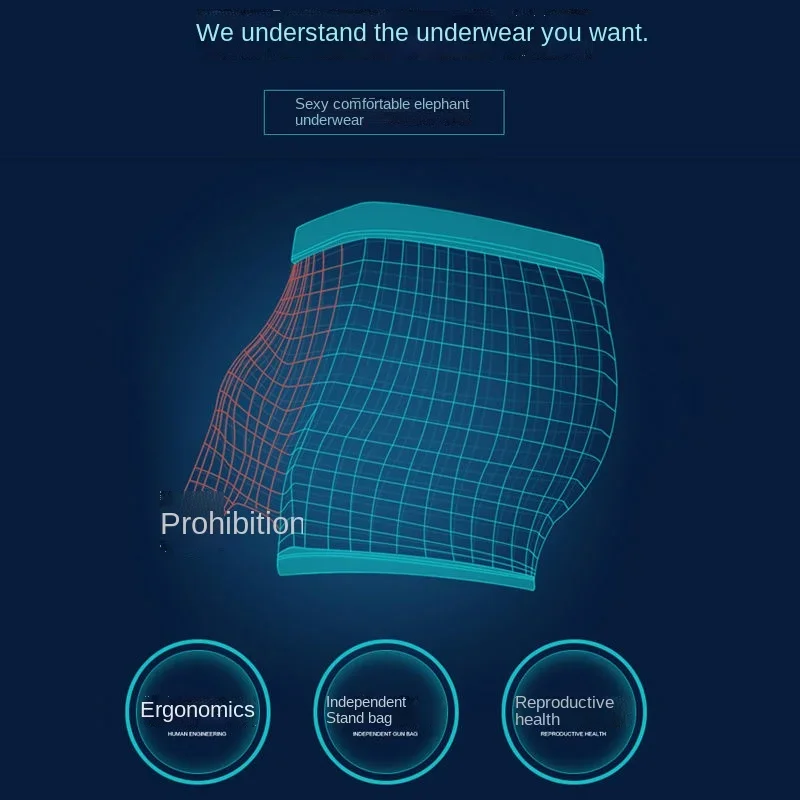 Men's Underwear Split Boxer Men Ice Silk Underpants Transparent Boxers Sports Shorts Slit Sperm Activity Prolong Sex Lingerie