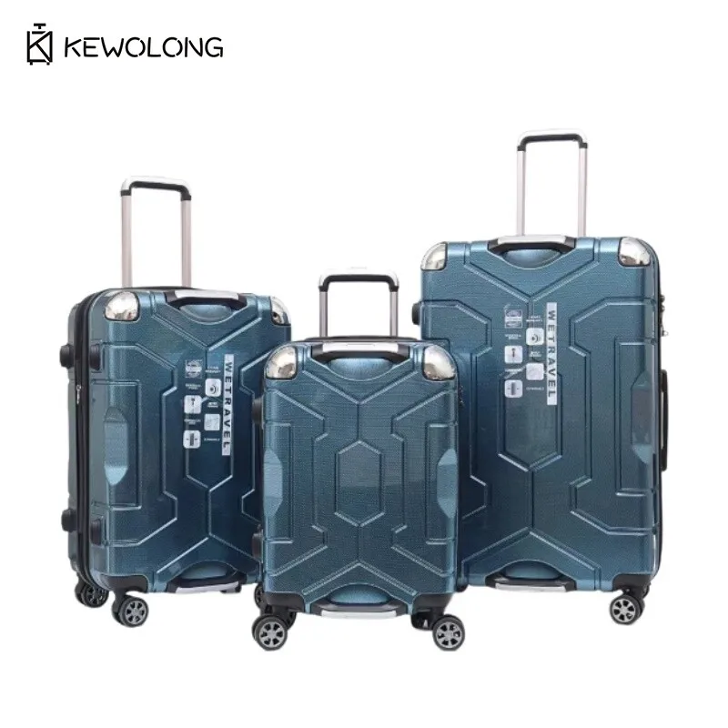 Bagaglio a mano moderno per PC da 20 e 24 pollici per viaggi d'affari - Valigia leggera dal design elegante con cerniera e ruote girevoli,