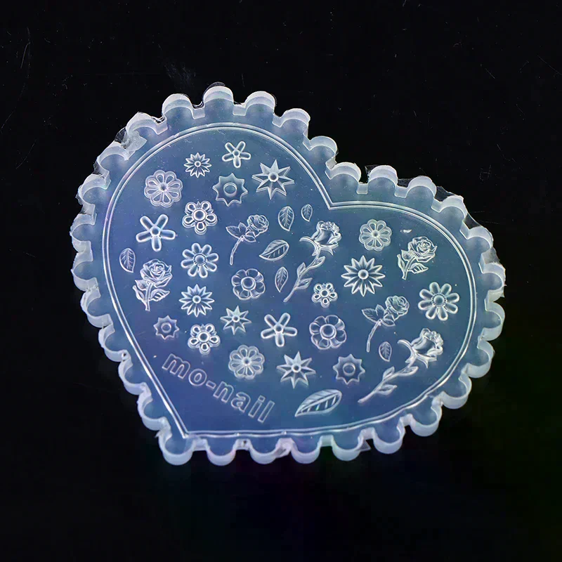 Moule à ongles en forme de fleur 3D, décorations d'ongles, bricolage, moule de manucure en Silicone, outil de fabrication de bijoux
