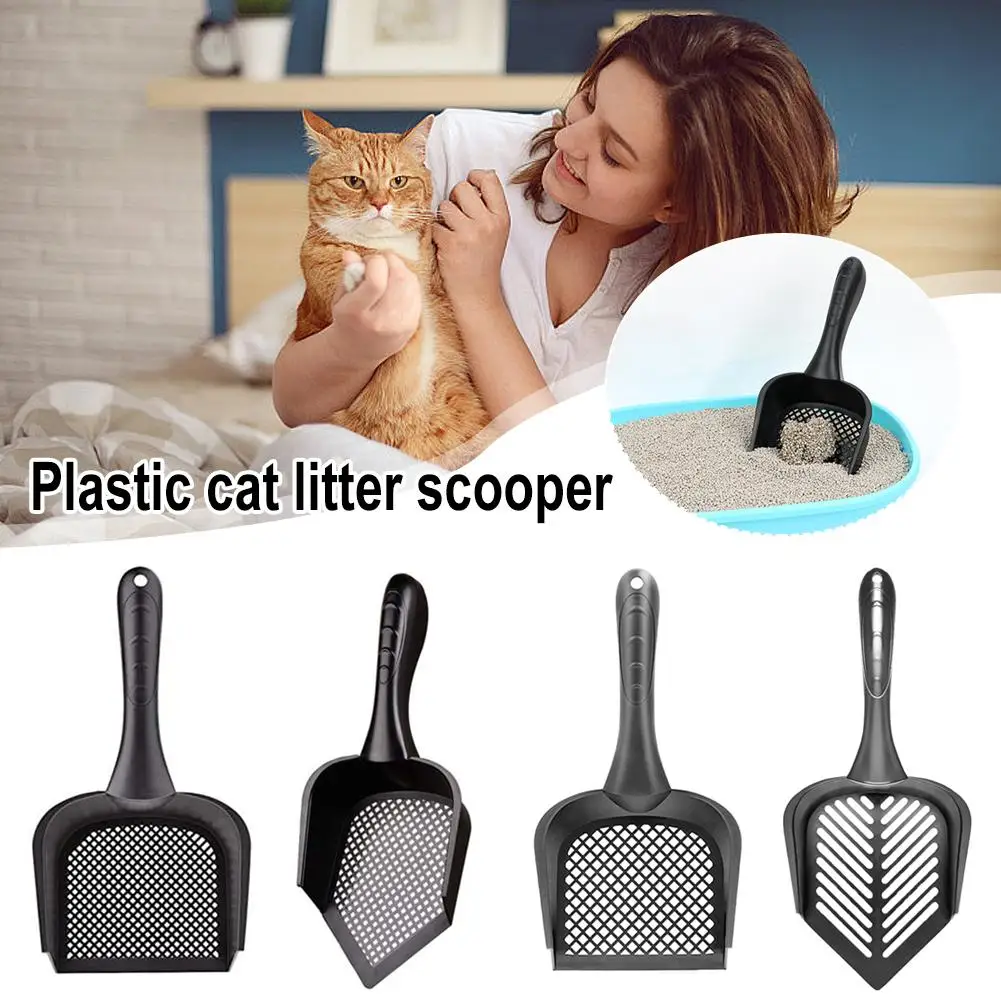 Plastic Cat Litter Scooper Thickened Cat Excrement Practical Supplies Cleaning Pets Shovel Cat Pet Scoop Shovel Litter Port C9K3