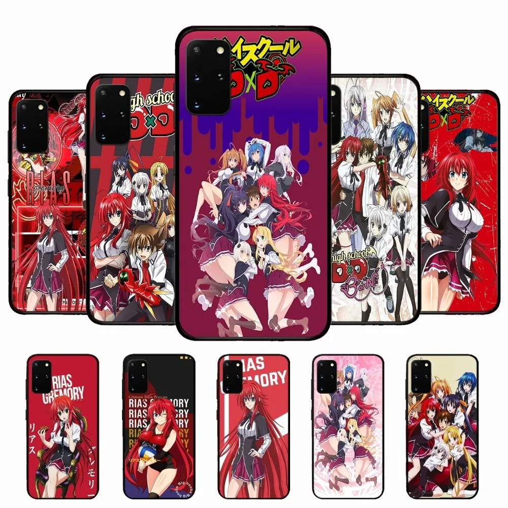 H-High S-School DxD Rias Gremory Phone Case Silicone PC+TPU For Samsung S10 20 30 22 23 24 Plus Lite Ultra Cover