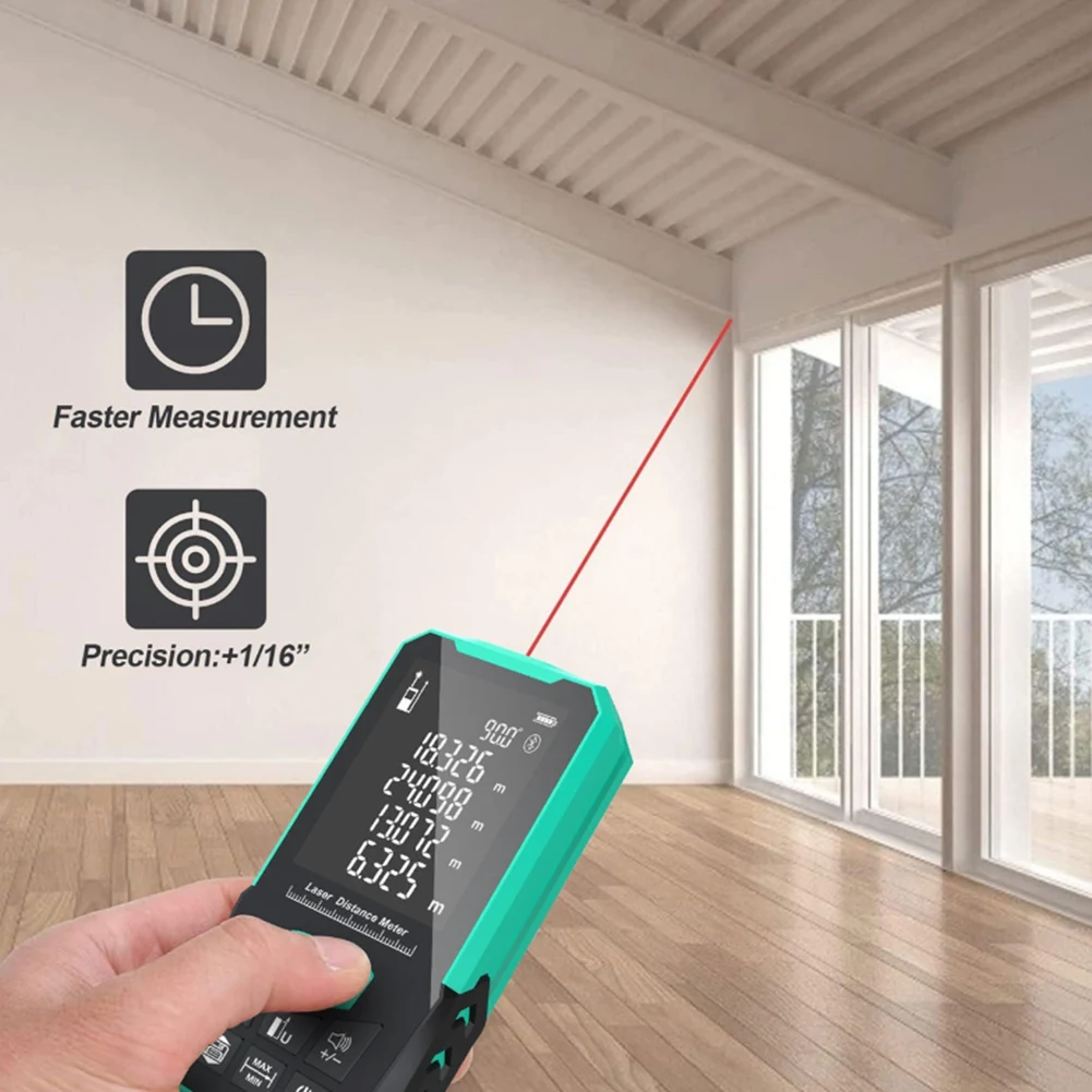 

【Berserkk】50M Laser Rangefinder Room Measuring Instrument With Green Laser For Measuring Distance Indoors And Outdoors