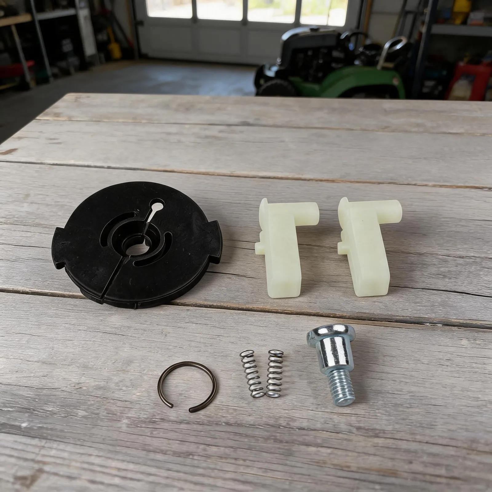 Recoil Starter Pawl Kit for Mower Accessories Includes Friction Plate Springs Pawls and Screws for Easy Replacement