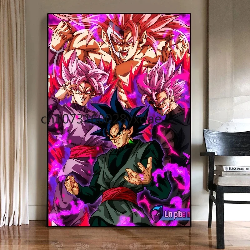 キャンバスアート壁ドラゴンボール悟空絵画ギフト漫画のキャラクター画像ぶら下げ子供アクションフィギュア現代リビングルームのポスター