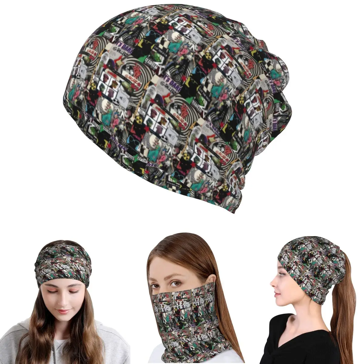 

Band Gorillaz Bandana Neck Cover Wrap Scarf Warm Balaclava Beanies Hat Unisex Adult Windproof