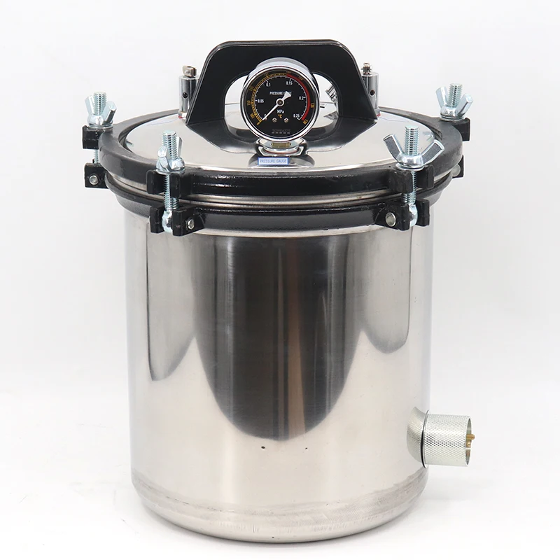 1.2KW 12L الأوتوكلاف 12 لتر المحمولة آلة تعقيم الأوتوكلاف البخاري معدات معقم لأدوات الأظافر