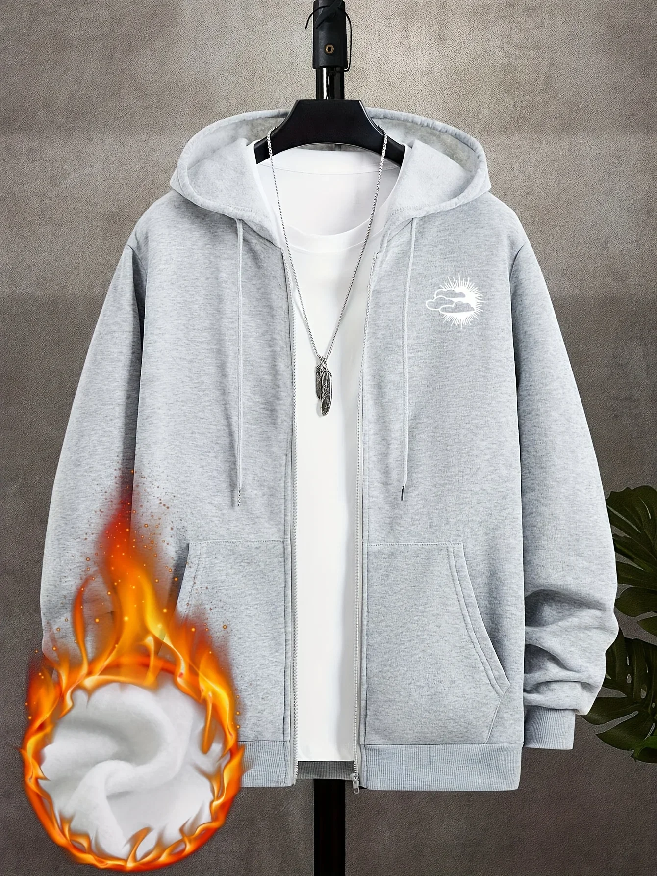 The High Street Hoodie Men Zip - огляд і ціна Street Fashion Zip Up Hoodie