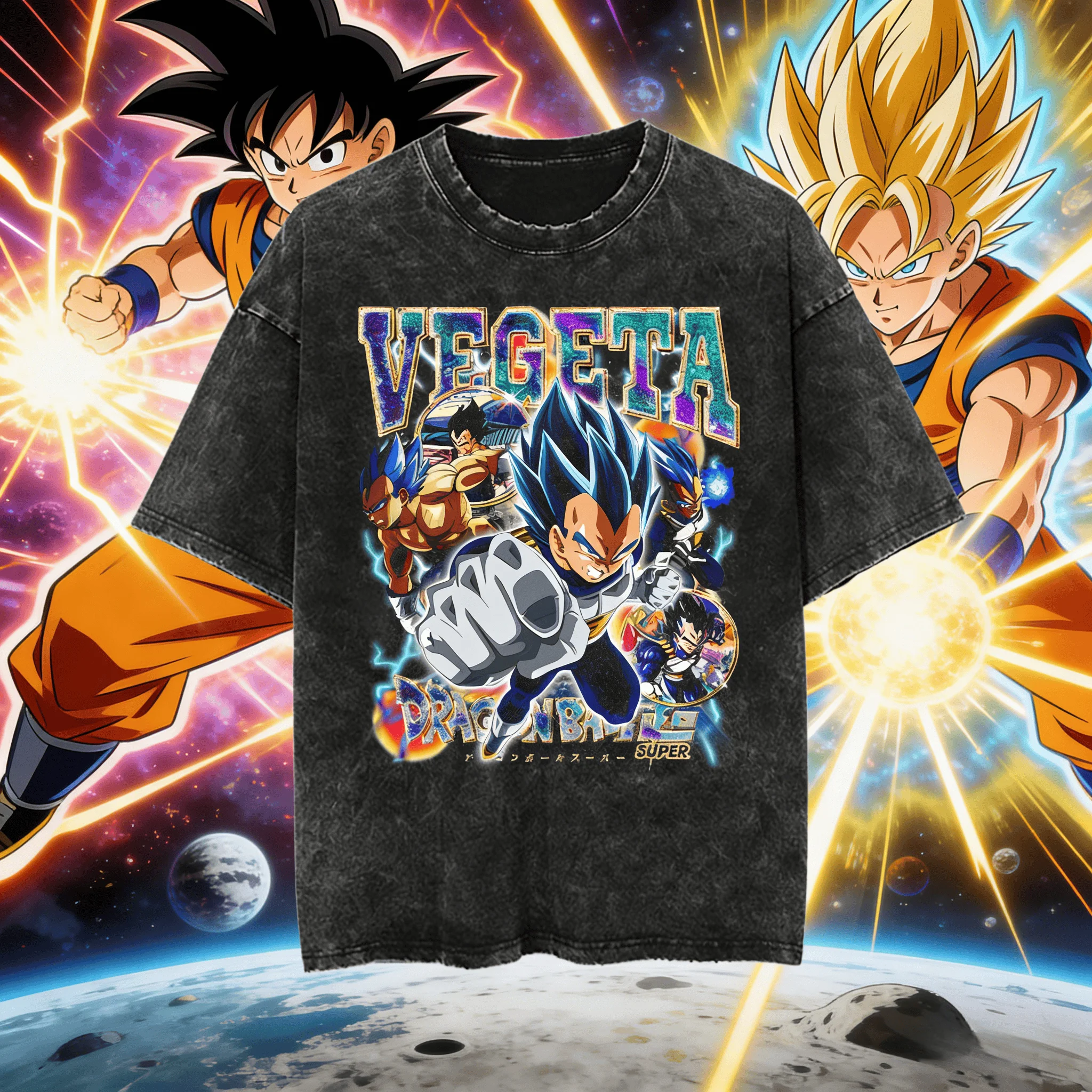 

Винтажная футболка унисекс с принтом японского аниме Dragon Ball, 100% хлопок, оверсайз, повседневная, ретро, с коротким рукавом