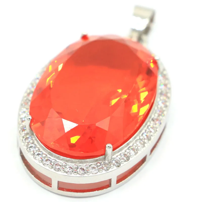 Buy 7 Get 1 Free 45x26mm 14.1g Big Gemstone Peridot Citrine Orange Spessartine Garnet Violet Tanzanite Mens Silver Pendant