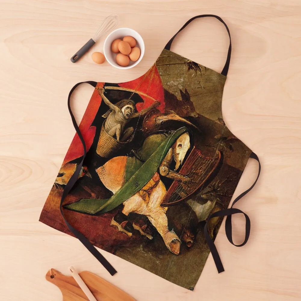 

HD.The temptation of saint Anthony (detail number 8 of 9), by Hieronymus Bosch Apron For Man Kitchen Things Apron