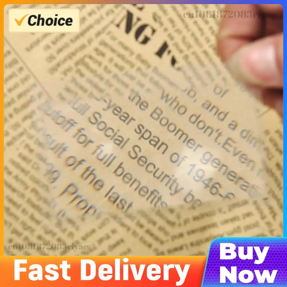

10 PCS 3 X Magnifier Pocket Credit Card Transparent Magnifying Glass Transparent Magnifier Card Shape Magnifiers Reading Aid
