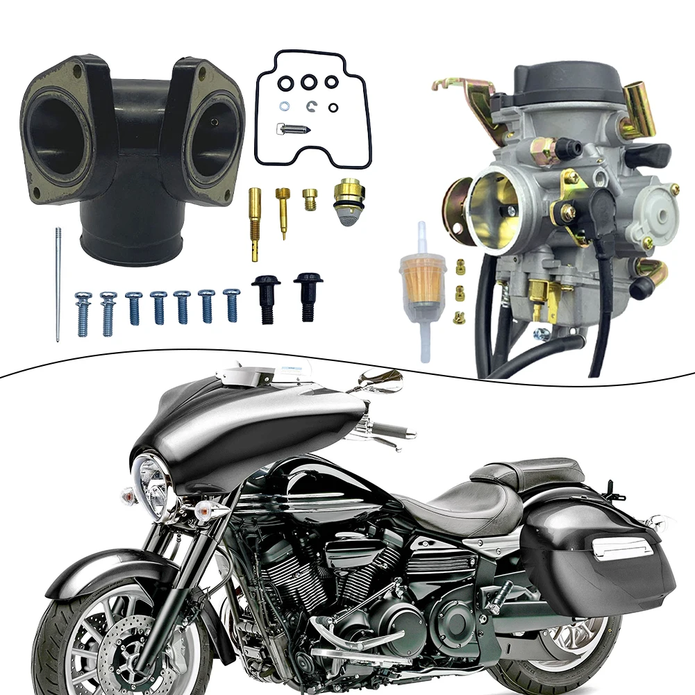 Replacement Installation Carburetor Set Motorcycle Maintenance Easy Installation Non-Deformation For Luxing XV1600