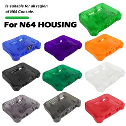 11 Colors For N64 Retro Video Game Console Replacement Plastic Housing Shell Transparent Case for Nintend N64 Transparent Box