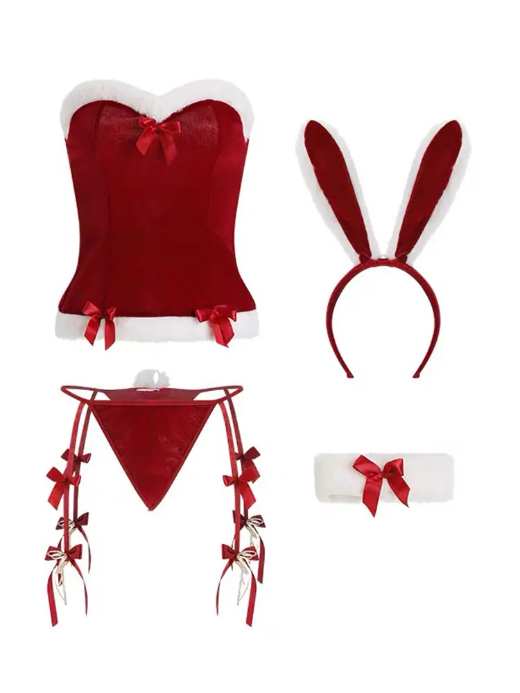 Sexy Erotic Lingerie For Women Underwear Sets Rabbit Girl Costume G-string Thong Sweet Valentine\'s Day Interesting Gifts Jewelry