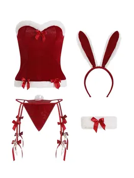 Sexy Erotic Lingerie For Women Underwear Sets Rabbit Girl Costume G-string Thong Sweet Valentine's Day Interesting Gifts Jewelry