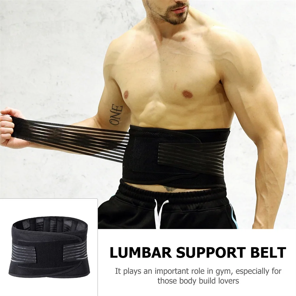 

Sports Waist Support Belt For Running Fitness Lumbar Protector Breathable Strong Relief Corset Sturdy Waist Wrap For Exercise