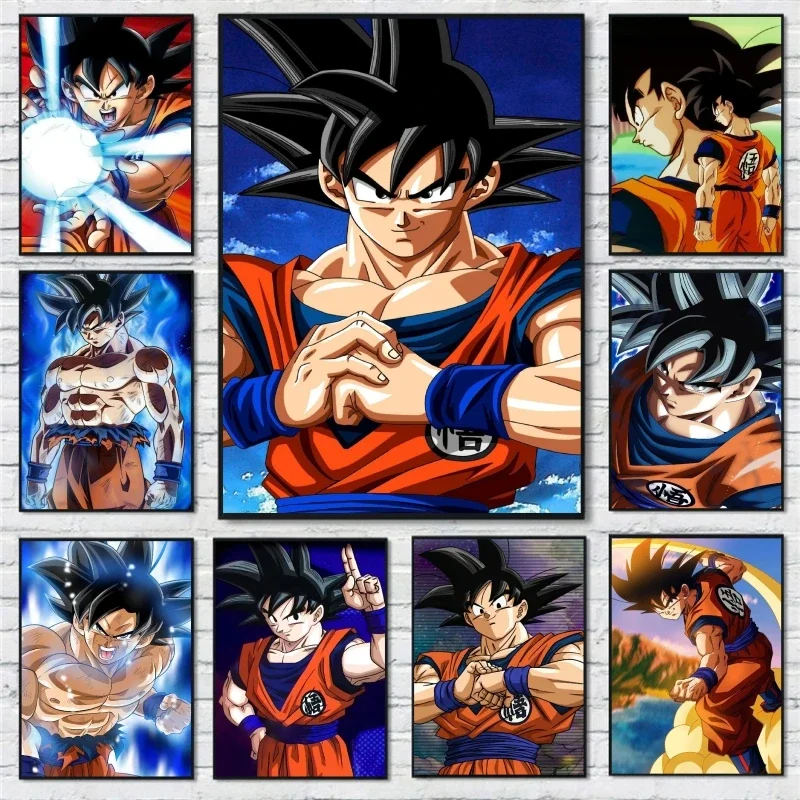 Canvas Wall Dragon Ball Goku Gifts Poster Home Prints and Prints Picture Hanging Living Room Comics Pictures Cartoon Classic