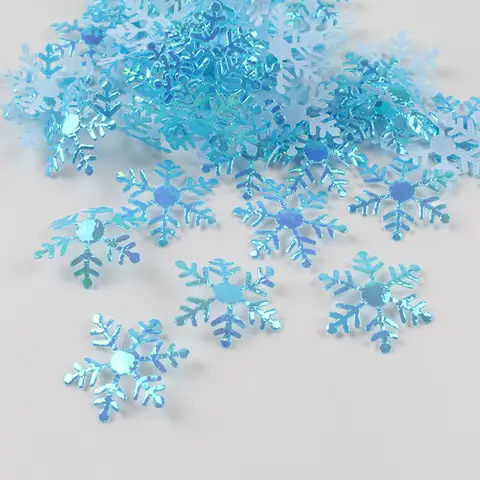 Christmas Decorative Snowflake Chip Wedding Party Artificial Snow Xmas Tree Ornaments Deco Winter Snowflake For Christmas Party