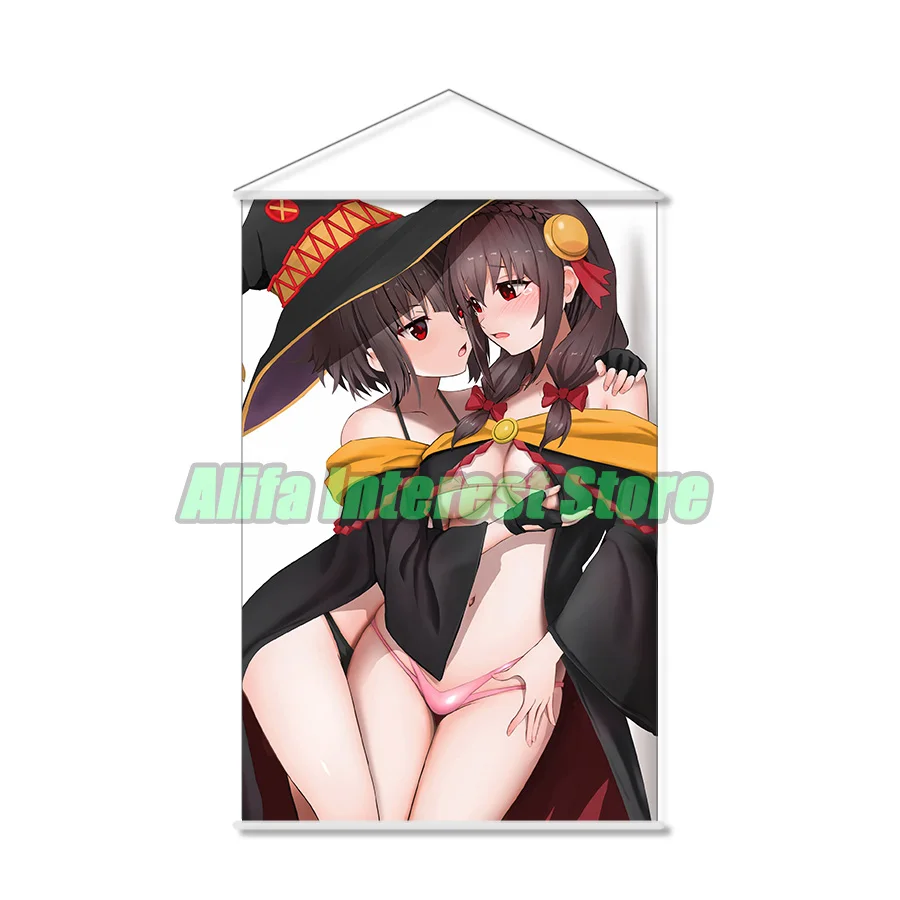 Yunyun Kono Subarashii Sekai Ni Shukufuku Wo! Anime Wall Scroll Hanging Poster Home Decor Painting