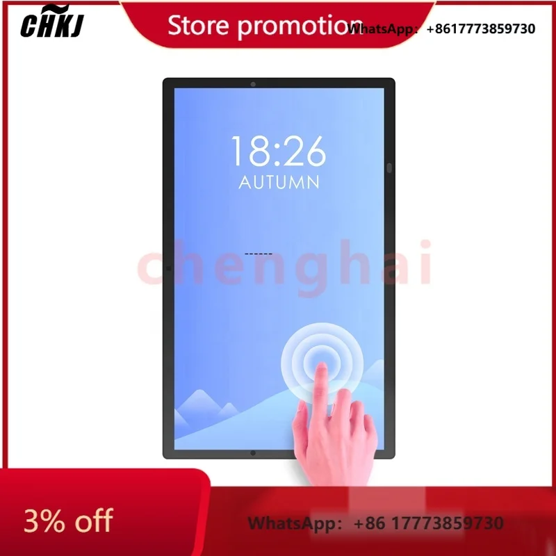 

CHKJ-2025NEW10/13/15/22/32/43/49/55 Inch Poe Tablet Android Wall Mounted Advertising Display Touch Screen Monitor Industrial And