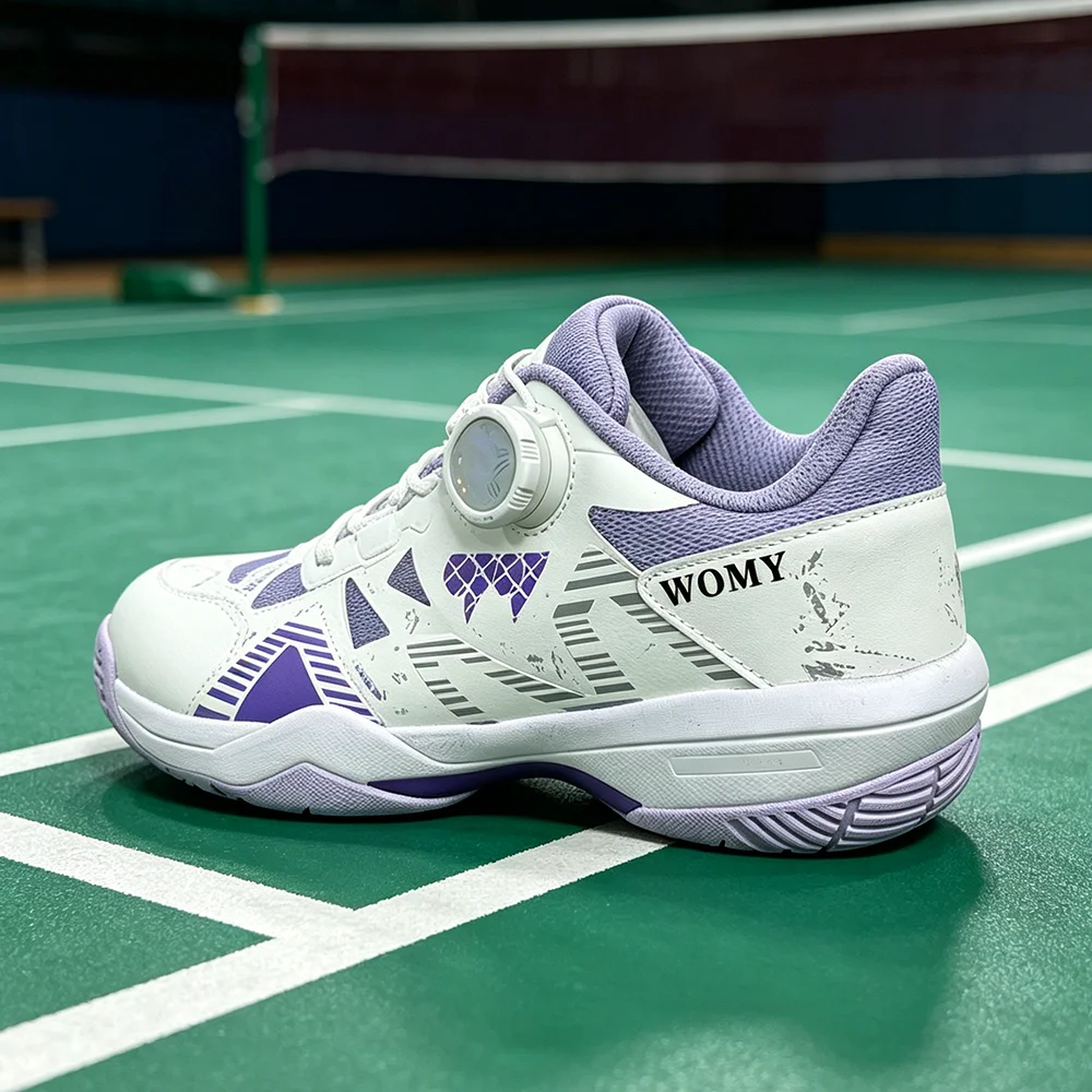 WOMY Badminton Shoes Men Anti Slip Walking Sneakers Male Sport Footwears